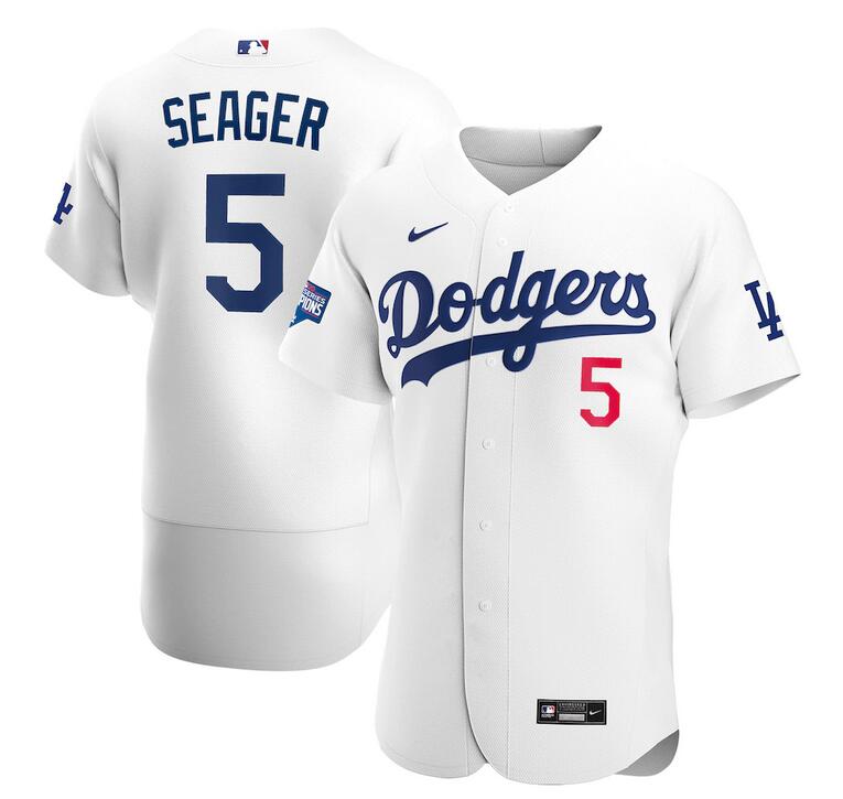 Men Los Angeles Dodgers Corey Seager Nike White 2020 World Series Champions Home Authentic Player MLB Jersey->customized mlb jersey->Custom Jersey